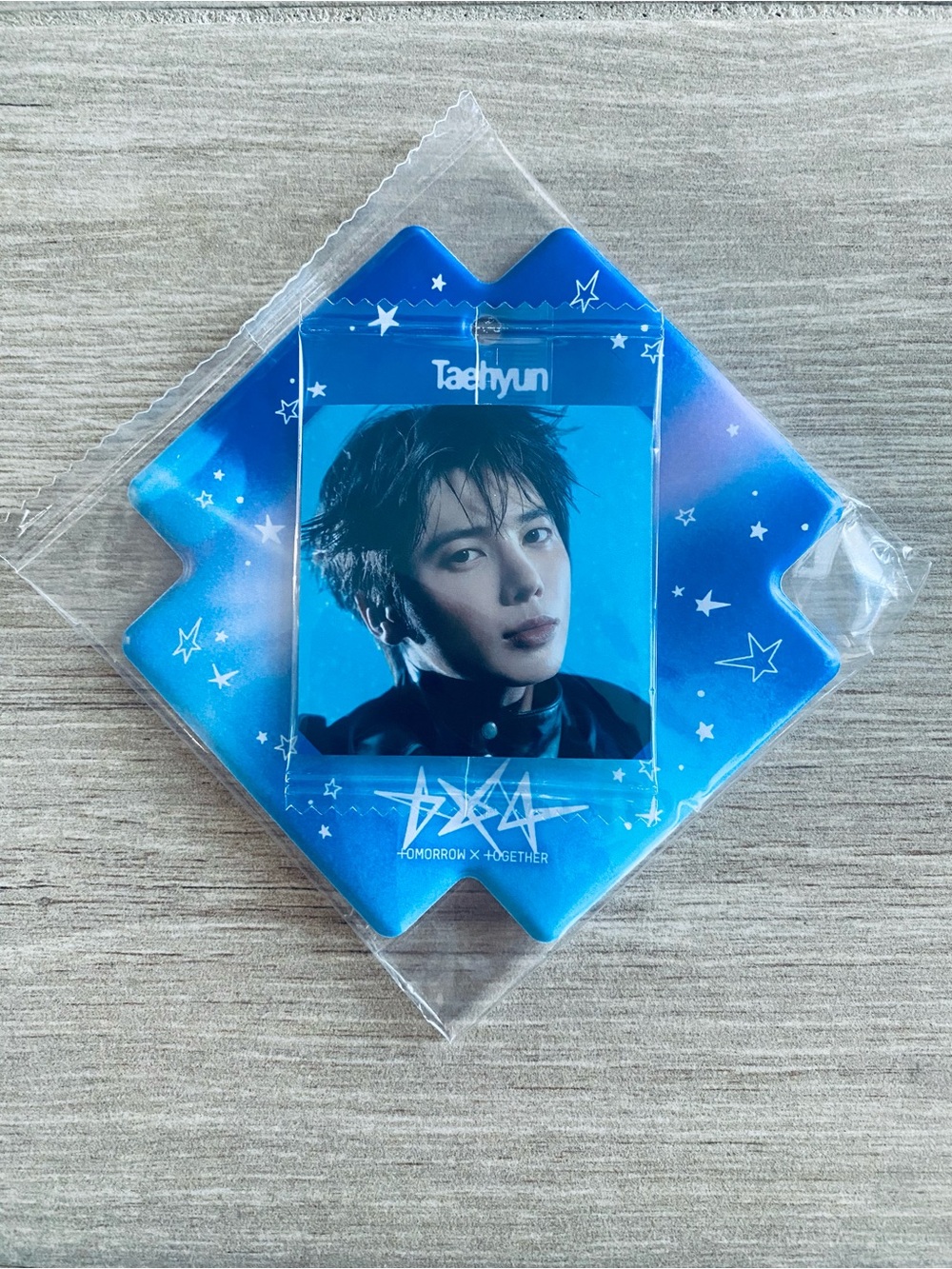 TXT Taehyun Visual Square Photo Seal with Case TOMORROW X TOGETHER Official